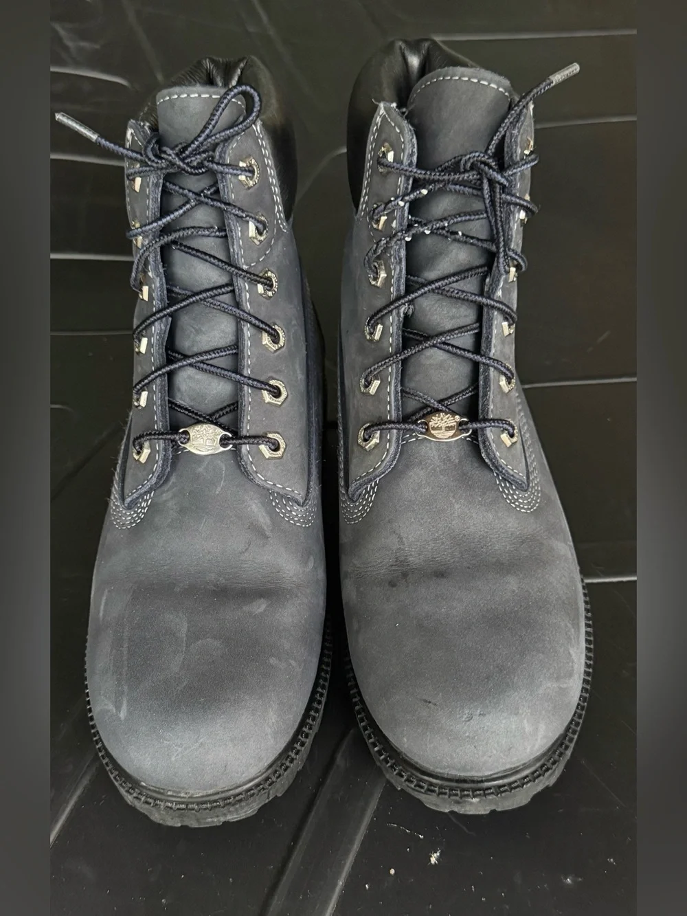 Timberland Men's Grey Nubuck Lace-Up Work Boot